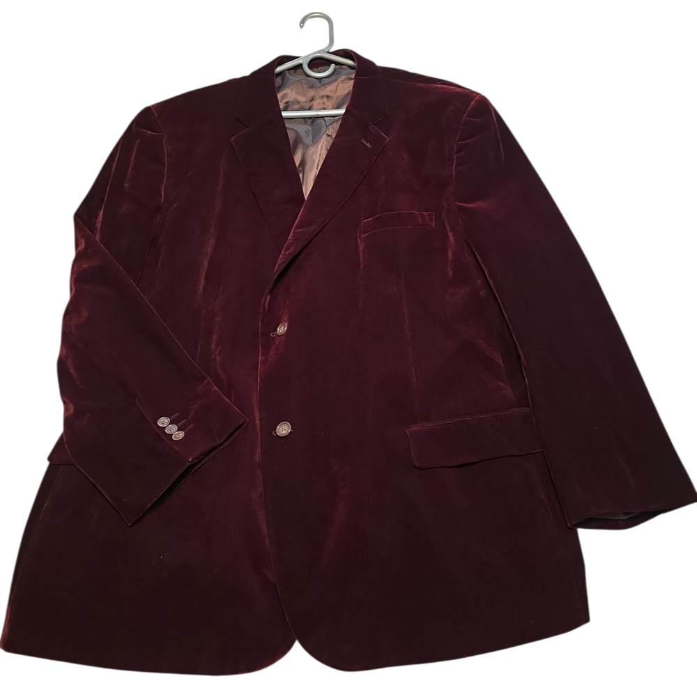 Elegant Burgundy Men's Blazer